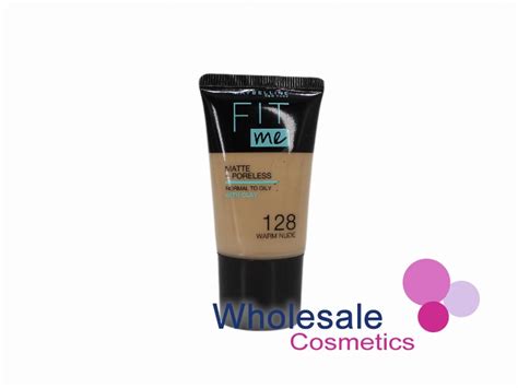 6 X Maybelline Fit Me Matte Poreless Liquid Foundation 18ml 128 WARM NUDE