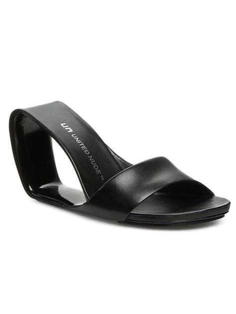 Pantoletten United Nude Mobius Hi S Schwarz Eschuhe De