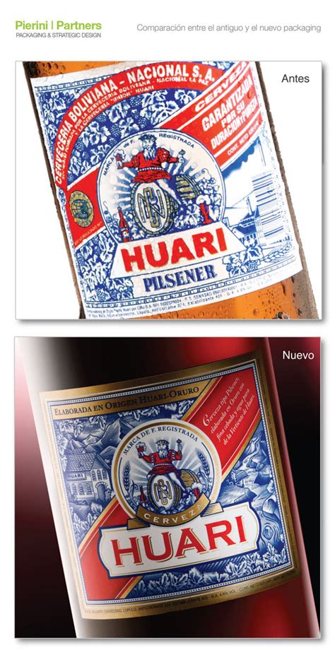 Huari Nueva Etiqueta De La Cerveza Premium De Bolivia Por Pierini