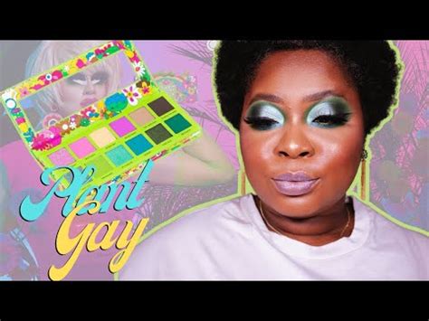 TRIXIE COSMETICS PLANT GAY COLLECTION Swatches Makeup Tutorial And Review YouTube