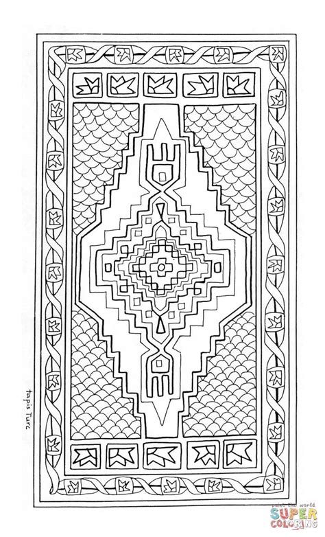 Раскраска ковер для детей | Смотреть 79 фото бесплатно