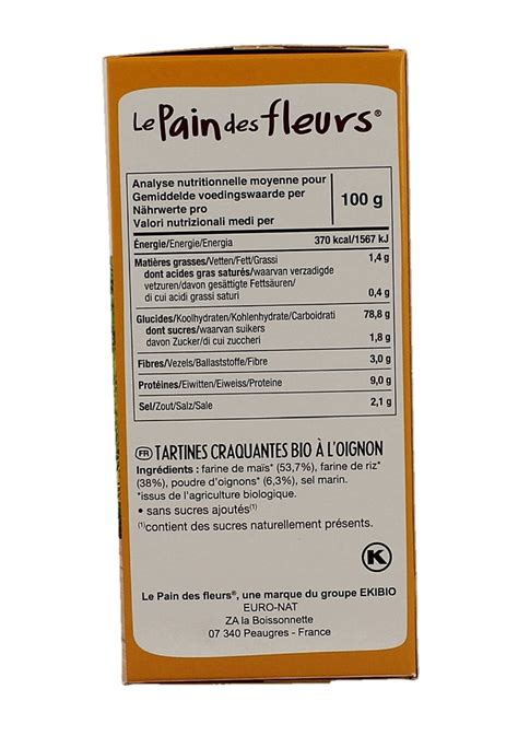 Le Pain Des Fleurs Uien Crackers Gram Winkelglutenvrij