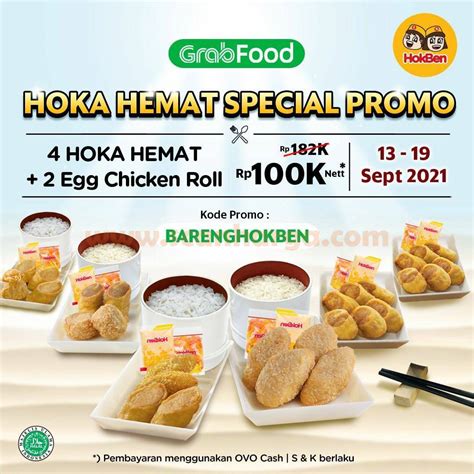 Promo HOKBEN GRABFOOD Periode 13 19 September 2021 SoPasti