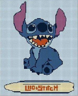 Cross Stitch Pattern Stitch Lilo And Stitch By Emelieozwin On Bd