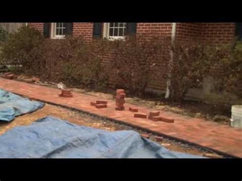 Chris Orser Landscaping Brick Walkway Production YouTube