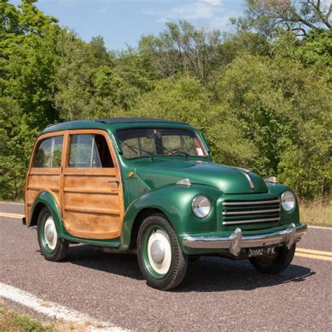 1951 Fiat 500 Topolino Giardiniera Woody Unique Wood Side Panels Very