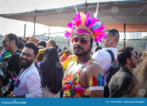 Mumbai India FEB Hundreds Of Members Of The Gay Community Take Part In The Mumbai