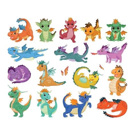 Наклейки стикеры Маленькие Драконы - купить с доставкой по выгодным ...