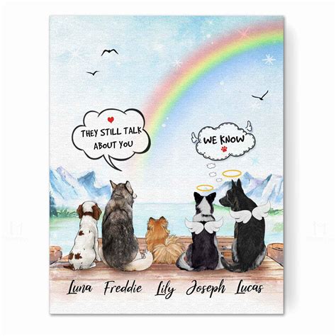 They Still Talk about You Dog Angel | Personalized Canvas Prints | 8