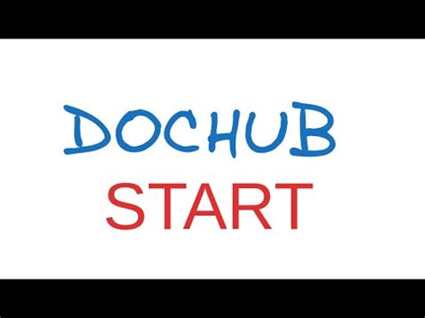 DocHub: Старт использования - YouTube