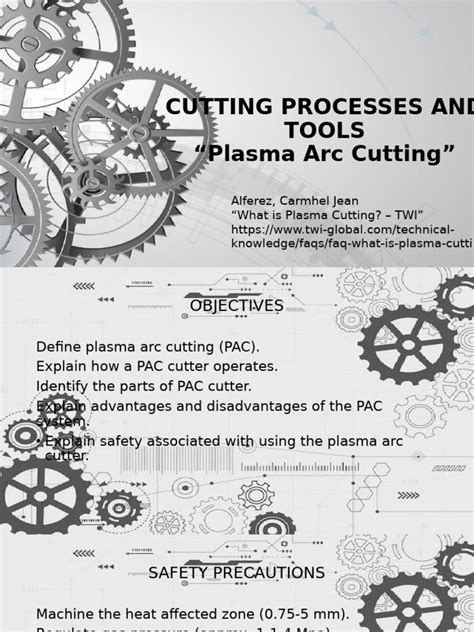plasma arc cutting  electric arc plasma physics