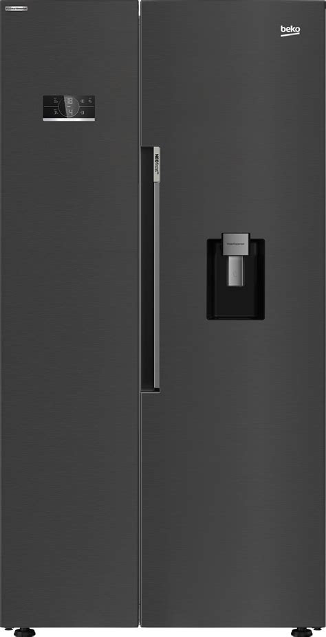 Frigider Side by Side Beko GN163241DXBRN, No Frost, 576 L, 179 H, Clasa ...