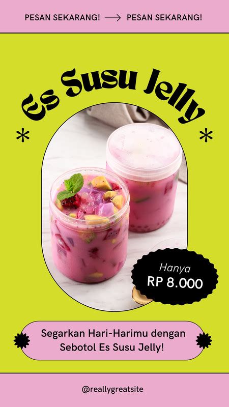 Halaman 4 Gratis Desain Contoh Promosi Minuman Canva