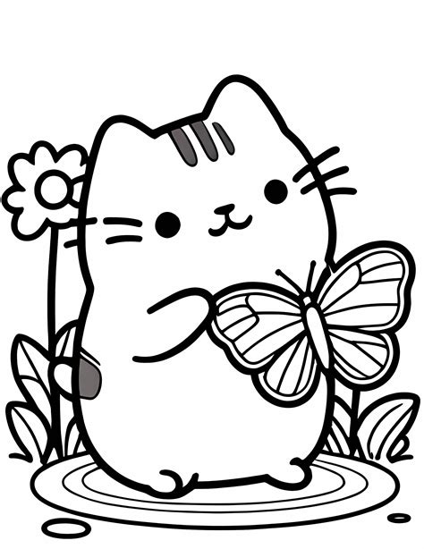 Раскраска Кот Пушин 26 распечатать - happybrushes