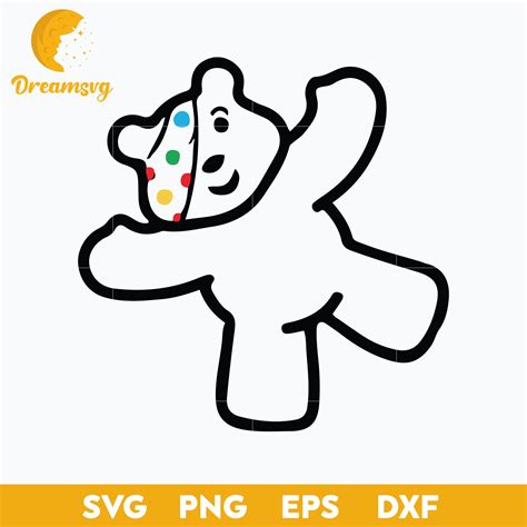 draw pudsey bear