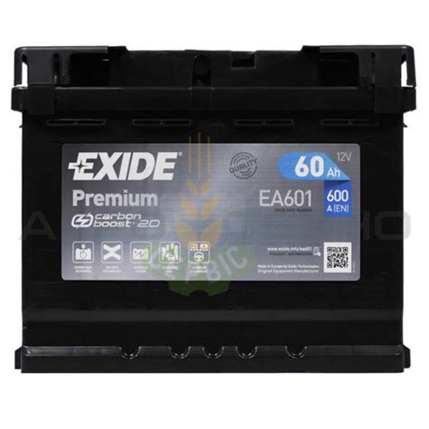 Exide 60Ah 600A EA601 - Акумулятор. АКБ Exide Premium EA601