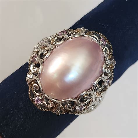 Michael Valitutti Sterling Silver Pink Pearl Ring 4133