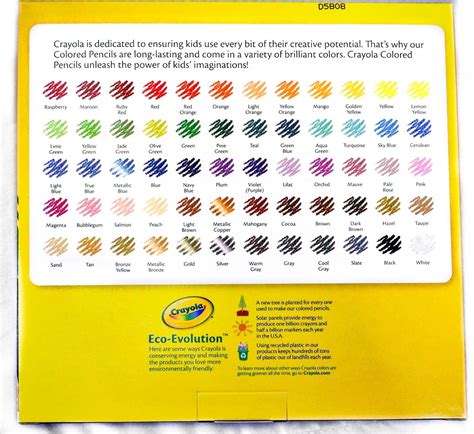 List Of Every Crayola Crayon Color Names