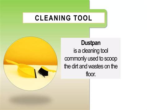 Cleaning Tools Equipment And Materials Ppt