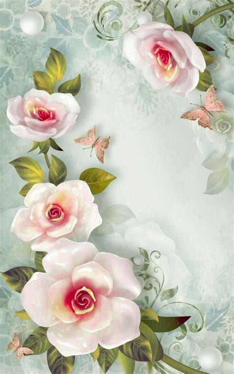 Pin By Eleftheria Merkoulidi On Elegant Wallpaper Floral Painting