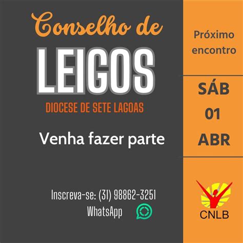 Participe Do 1 Encontro Diocesano De Leigos E Leigas Da Diocese De