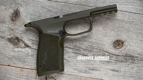 Sig P365 X Macro Grip Module Od Green Cerakote Services