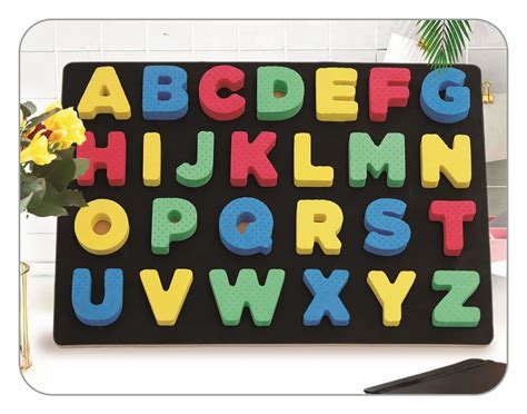 Puzzles Multicolor Abcd Eva Alphabet Puzzle For Learningcardboardeva