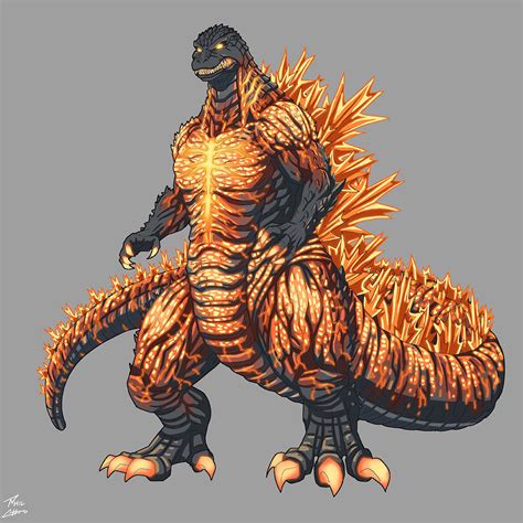 Burning Godzilla By Phil Cho On Deviantart