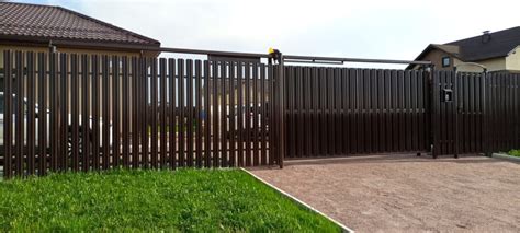 Виды откатных ворот: фото и описание | Элькадор