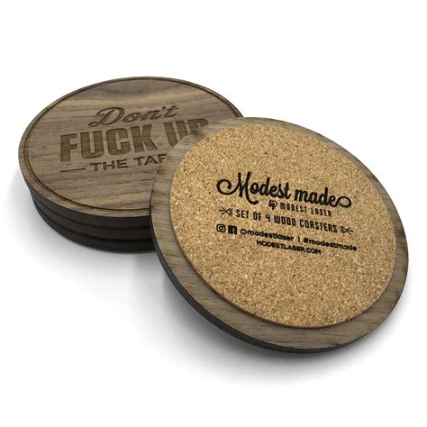 Don T Fuck Up The Table Coasters Modest Laser