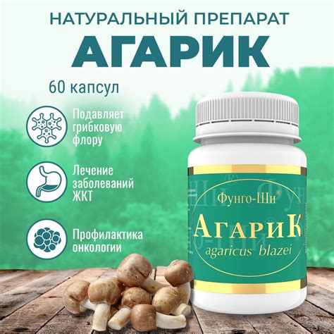 Натуральный грибной препарат АГАРИК бразильский фунго ши от онкологии ...