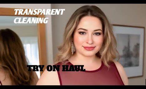 Daring Chic Try On Haul Transparent Lingerie Micro Bikinis In K Videos Try On