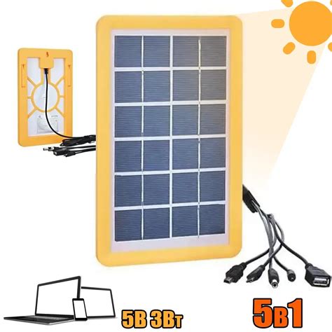 Зарядное устройство от солнечной батареи GDLight 5в1 6V-3W USB для ...
