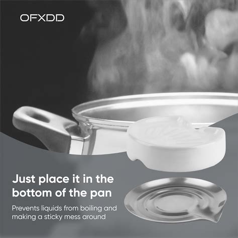 milk boiling control disc pot minder stainless steel boil