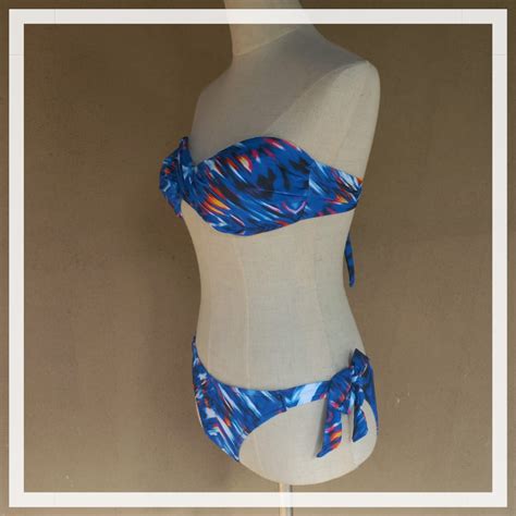 CLOUDY PRINT TWIST TOP BIKINI Pretty Things Online