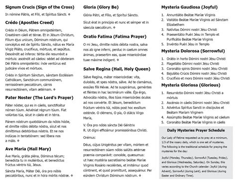pray  rosary latin ecclesia bytes