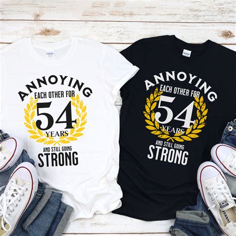 Funny 54th Wedding Anniversary Gifts for Husband and Wife: - Etsy