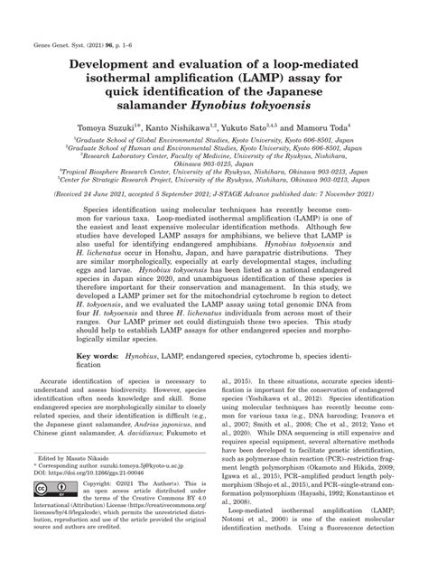 Pdf Development And Evaluation Of A Loop Mediated Isothermal