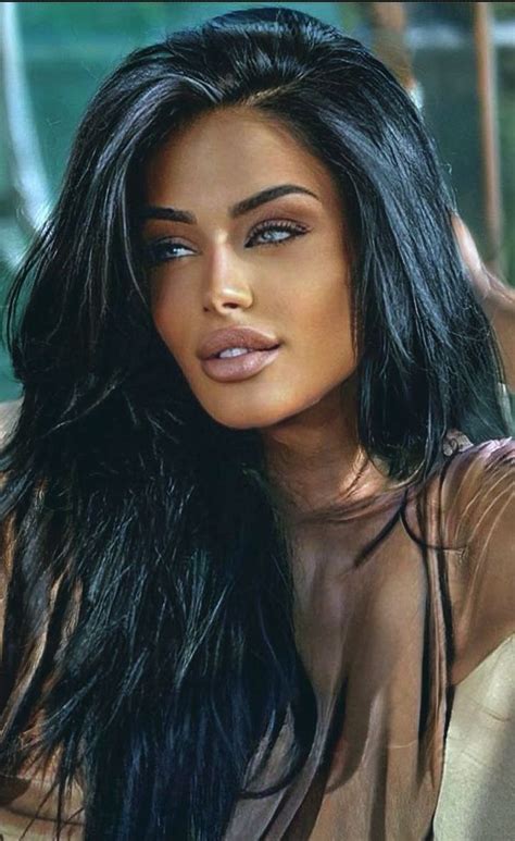 Pin By Chantele Miller On All About Hair Beautiful Hair Jet Black Hair Brunette Beauty