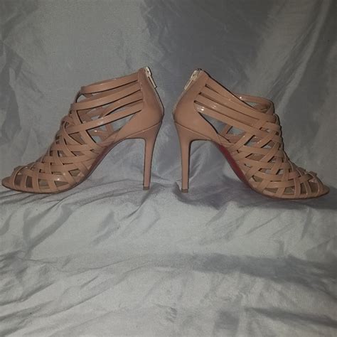 Christian Louboutin Shoes Christian Louboutin Arakna Nude Patent Leather Poshmark