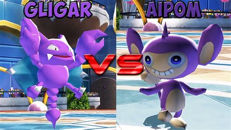 Pokemon Battle Revolution Gligar Vs Aipom Youtube