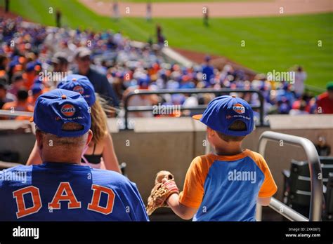 citi field queens  york usa father  son enjoy  game