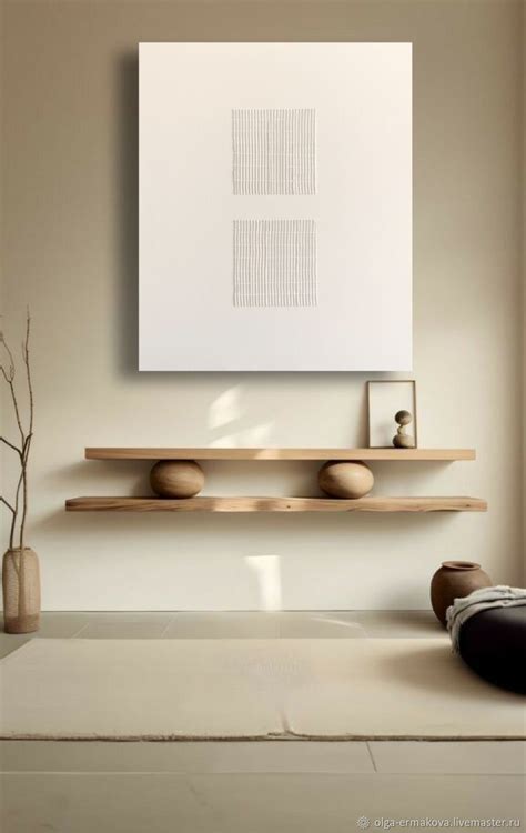 Интерьерная картина белая однотонная в цвет стен большая абстракция 3d ...