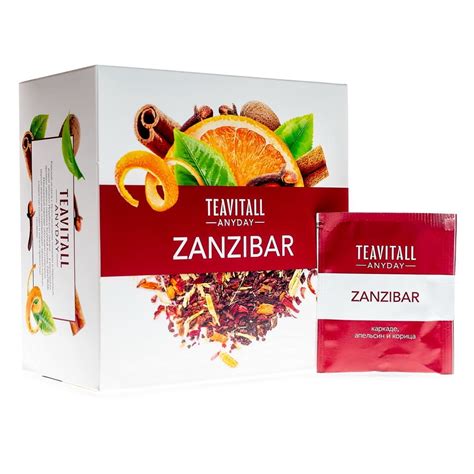 ᐈ Чайный напиток TeaVitall Anyday «Zanzibar», 38 фильтр-пакетов от ...