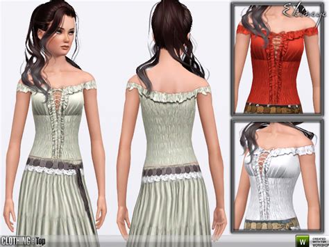 Sims 4 Corset Top Cc