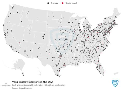 Number of Vera Bradley locations in the USA in 2023 | ScrapeHero