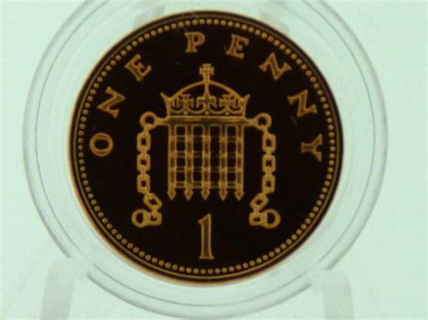 Royal Mint Proof 1p Coin 1990 To 1999 Portcullis Ebay