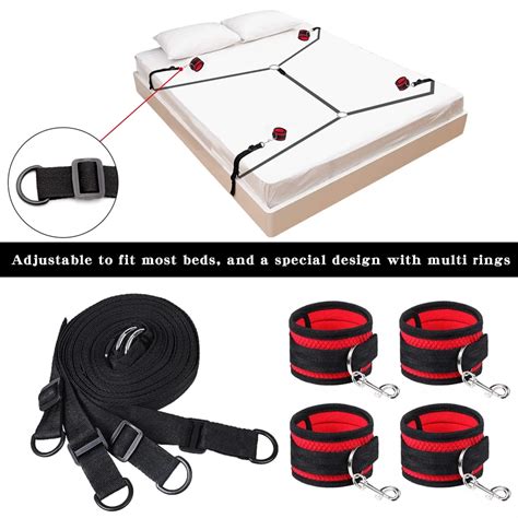 Amazon Hot Sale Bdsm Bindage Kit Sex Leather Bondage Gear Sex Toys For Couple Sexy Slave Bed Sex