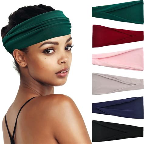 Sports Headband For Men And Women 6 Pack Non Slip Stretchy