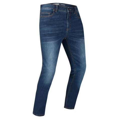 Jeans Moto Bering Trust Tapered Washed Blue En Stock ICasque